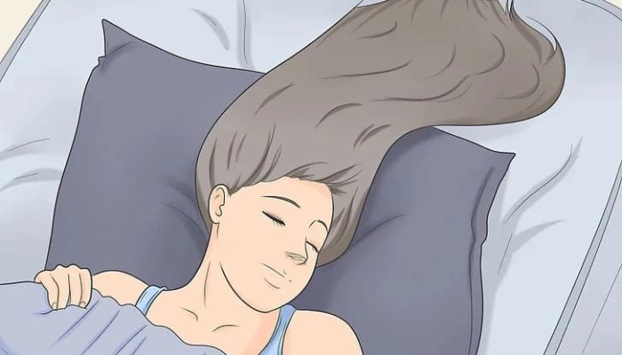 نحوه خوابیدن بعد از درمان کراتینه مو